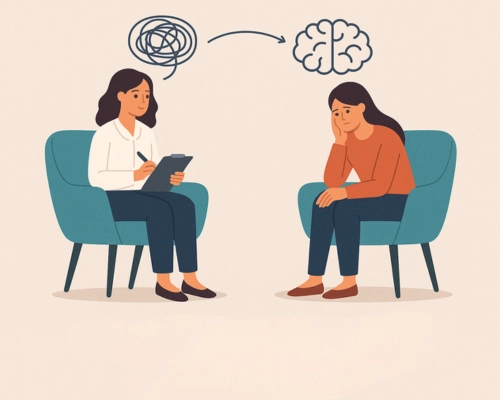 Psychologist helping a client overcome emotional challenges